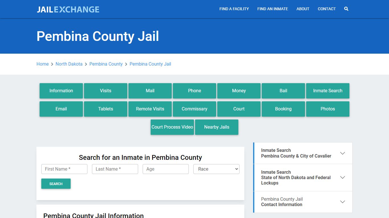 Pembina County Jail Roster Lookup, ND, Inmate Search